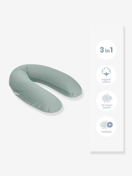 Coussin de maternité Doomoo beige imprimé+Buddy ethnic+Buddy taupe+Tetra sand+Tetra terra+vert 36 - vertbaudet enfant 