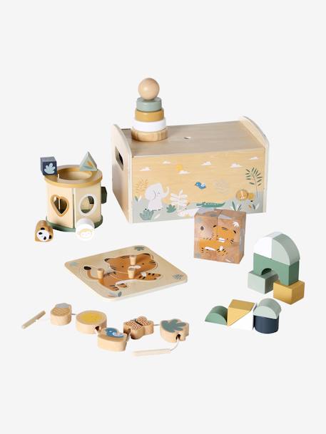 Coffret multi-activités TANZANIE en bois FSC® vert 3 - vertbaudet enfant 