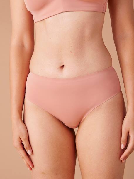 Lot de 3 culottes de grossesse sans coutures en microfibre beige 2 - vertbaudet enfant 