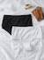 Lot de 2 culottes taille haute avec dentelle grossesse noir 1 - vertbaudet enfant 