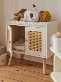 Table à langer cannage et bois FSC® POÉSIE  - vertbaudet enfant