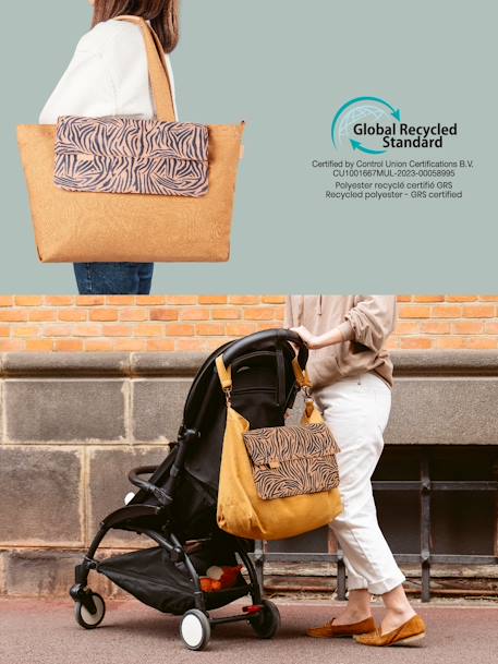 Tote bag beige+marron imprimé 12 - vertbaudet enfant 
