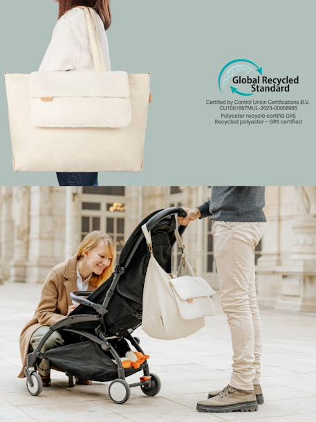 Tote bag beige+marron imprimé 4 - vertbaudet enfant 