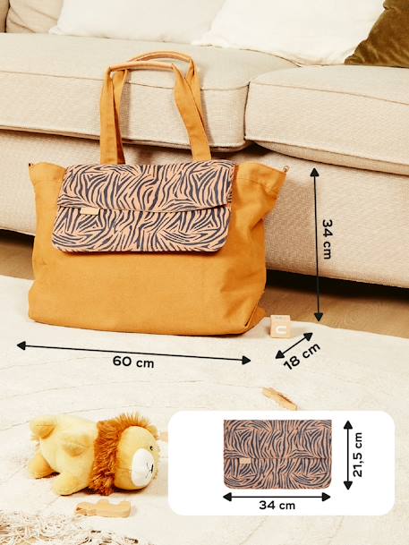 Tote bag beige+marron imprimé 11 - vertbaudet enfant 