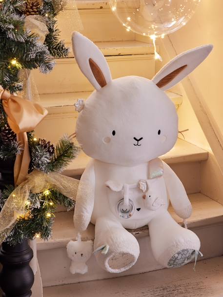 Grande peluche d'activités lapin DANS LES BOIS vert sauge 2 - vertbaudet enfant 