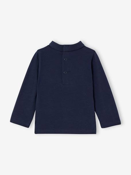Lot de 2 T-shirts col roulé marine+vanille 6 - vertbaudet enfant 