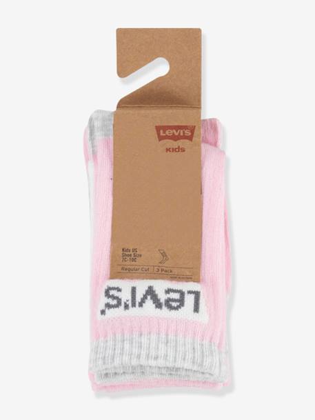 Lot de 3 paires de chaussettes Batwing regular Cut LEVI'S noir+rose 4 - vertbaudet enfant 