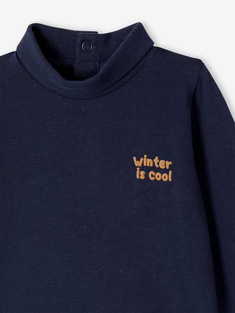 Lot de 2 T-shirts col roulé marine+vanille 4 - vertbaudet enfant 