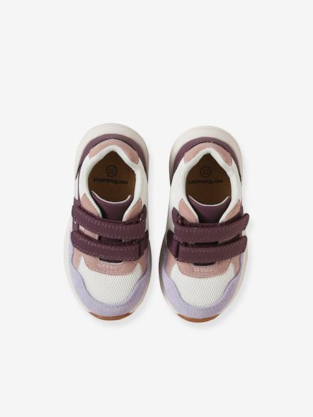 Baskets enfant fille synthétique à scratchs lot violet+marine 5 - vertbaudet enfant 