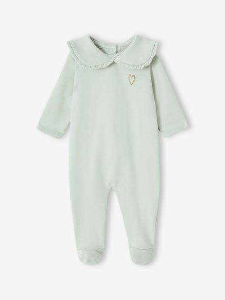 Lot de 2 pyjamas bébé fille en molleton vert sauge 2 - vertbaudet enfant 