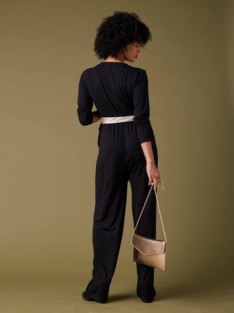 Combinaison large de grossesse et allaitement ceinture réversible noir 2 - vertbaudet enfant 