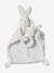 Doudou lapin et hochet en sherpa personnalisable avec mallette blanc 8 - vertbaudet enfant 