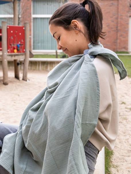 Cape d'allaitement Mom'n play beige+vert 11 - vertbaudet enfant 