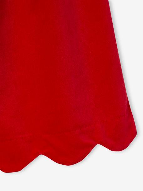 Robe de fête en velours lisse fille noeud au dos rouge 4 - vertbaudet enfant 