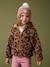 Veste fille à capuche sherpa imprimée léopard marron imprimé 1 - vertbaudet enfant 