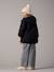 Parka fille à capuche doublée imitation fourrure bois de rose+noir 14 - vertbaudet enfant 