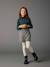 Short en flanelle carreaux fille carreaux marine 1 - vertbaudet enfant 
