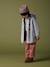 Manteau à capuche en lainage effet flanelle fille gris chiné 2 - vertbaudet enfant 