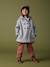 Manteau à capuche en lainage effet flanelle fille gris chiné 3 - vertbaudet enfant 