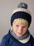 Ensemble colorblock bonnet + snood + gants garçon bleu nuit 11 - vertbaudet enfant 