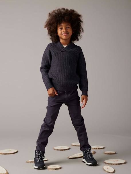 Pantalon garçon indestructible facile à enfiler beige+bleu nuit+kaki+vert sauge 7 - vertbaudet enfant 