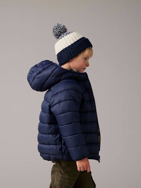 Ensemble colorblock bonnet + snood + gants garçon bleu nuit 10 - vertbaudet enfant 