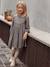 Robe vichy à volants fille carreaux gris+olive 1 - vertbaudet enfant 