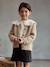 Gilet fille en maille mousseuse camel+olive 3 - vertbaudet enfant 