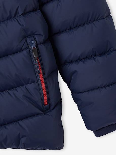 Doudoune garçon à capuche doublée sherpa spécial ski marine 6 - vertbaudet enfant 