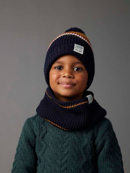 Ensemble Bonnet Snood Gants/Moufles 2/3 ans bleu moyen 9 - vertbaudet enfant 