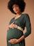 Robe grossesse FELICINEOR manches longues vert sapin 3 - vertbaudet enfant 