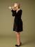 Robe de grossesse effet cache-coeur en velours noir 2 - vertbaudet enfant 
