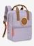 Mini Sac à dos carré Little Gang mauve 1 - vertbaudet enfant 