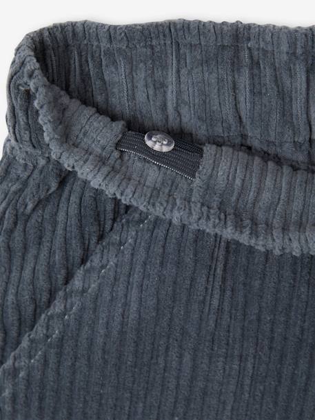 Pantalon en velours côtelé garçon facile à enfiler bleu ardoise+marine 7 - vertbaudet enfant 