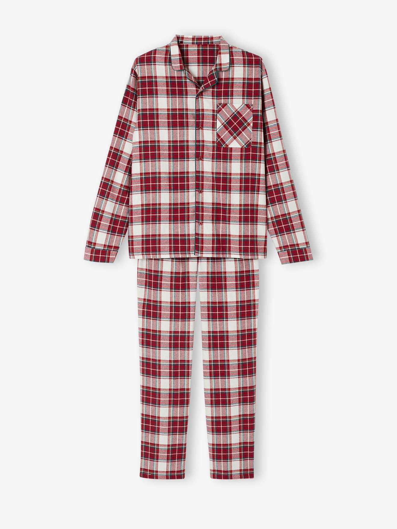 Pantalons Pyjama Homme à Carreaux - Lot De 2, Taille élastique Avec Cordon, Poches, Du M Au 3XL