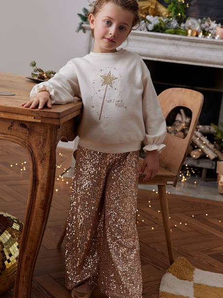 Coffret cadeau sweat noël et baguette magique écru 8 - vertbaudet enfant 