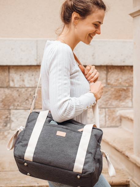 Sac à langer Paris Bleu+Dusty pink+gris chiné+Pearl grey 10 - vertbaudet enfant 