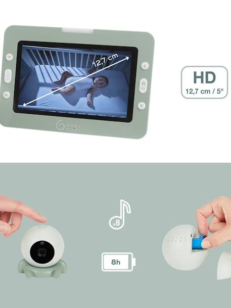 Babyphone Caméra Nomade YOO GO+ HD vert 1 - vertbaudet enfant 