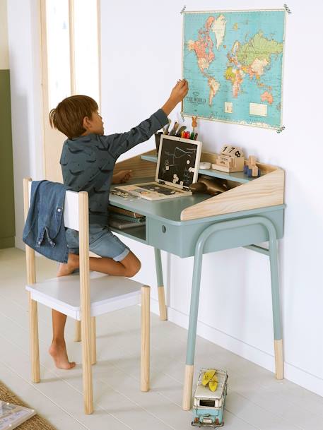 Bureau enfant AMAZONIE Rose+VERT 8 - vertbaudet enfant 