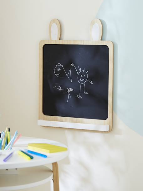 Ardoise murale lapin NOIR 2 - vertbaudet enfant 