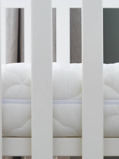 Matelas bébé Parfait déhoussable blanc 2 - vertbaudet enfant 
