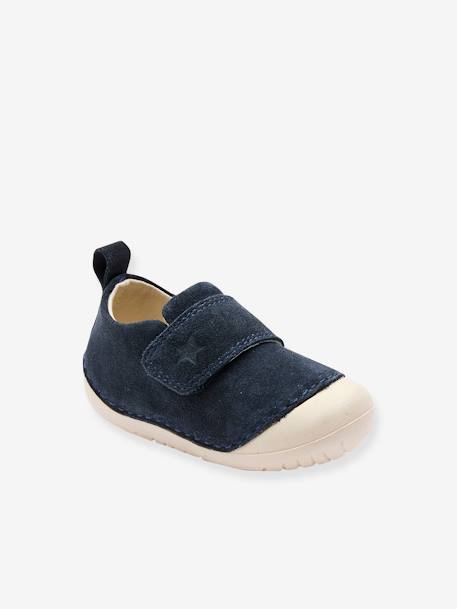 Chaussons souples scratchés bébé marine 1 - vertbaudet enfant 