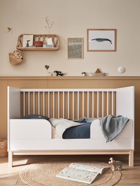 Lit Bébé évolutif 70x140cm COMETE blanc 2 - vertbaudet enfant 