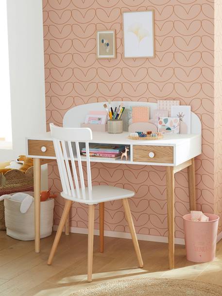 Bureau enfant CONFETTI blanc 1 - vertbaudet enfant 