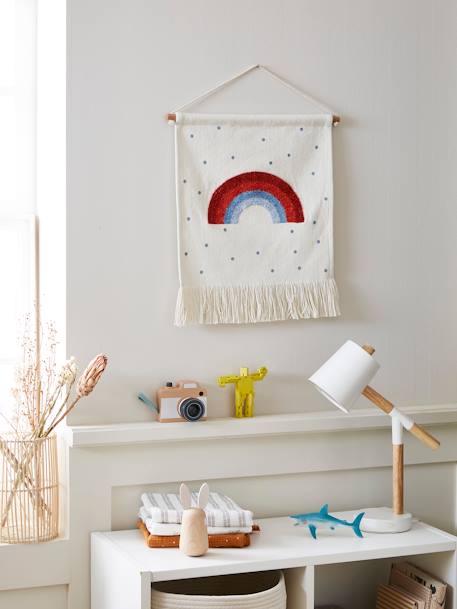 Arc-en-ciel mural personnalisable Blanc / Bleu 1 - vertbaudet enfant 