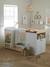 Lit bébé évolutif combiné 2 en 1 ECLIPSE BLANC / BOIS 1 - vertbaudet enfant 