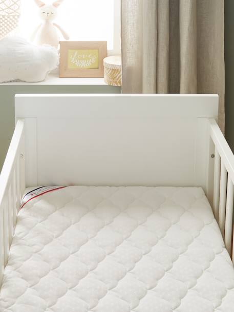 Matelas bébé Climatisé anti-acariens déhoussable blanc 5 - vertbaudet enfant 