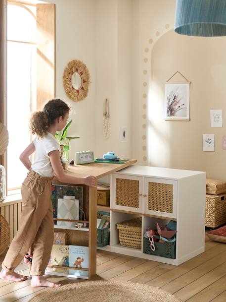 Bureau coulissable TOUPIE blanc 1 - vertbaudet enfant 