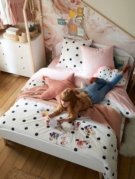 Lit double enfant CONFETTI blanc 1 - vertbaudet enfant 