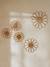 Lot de 5 fleurs murales en rotin beige 1 - vertbaudet enfant 
